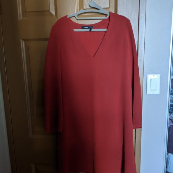Theory Ulyssa Dress - Red Oak - Picture 2 of 6